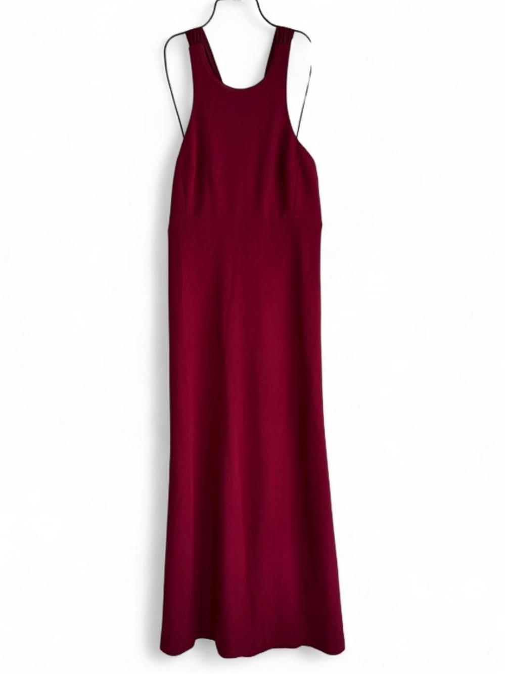 Vera Wang Dark Red Sleeveless Floor Length Evening Gown Size 14